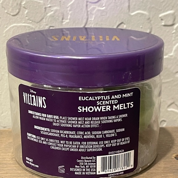NEW DISNEY VILLAINS Eucalyptus & Mint Scented Shower Melts Set Of 5 - Picture 4 of 4